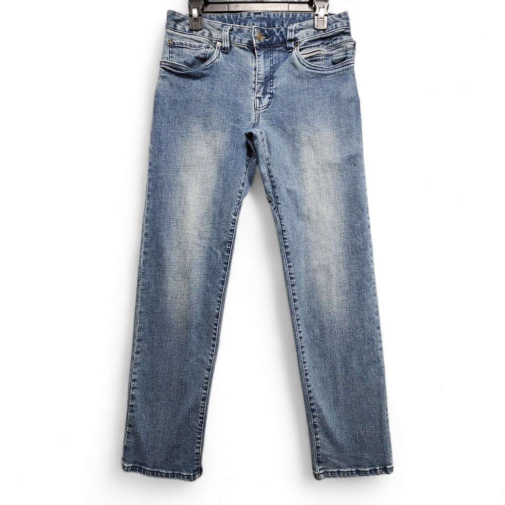PrAna Hillgard Jeans Mens 28x30‎ Blue Med Wash Straight Leg Organic Cotton Denim